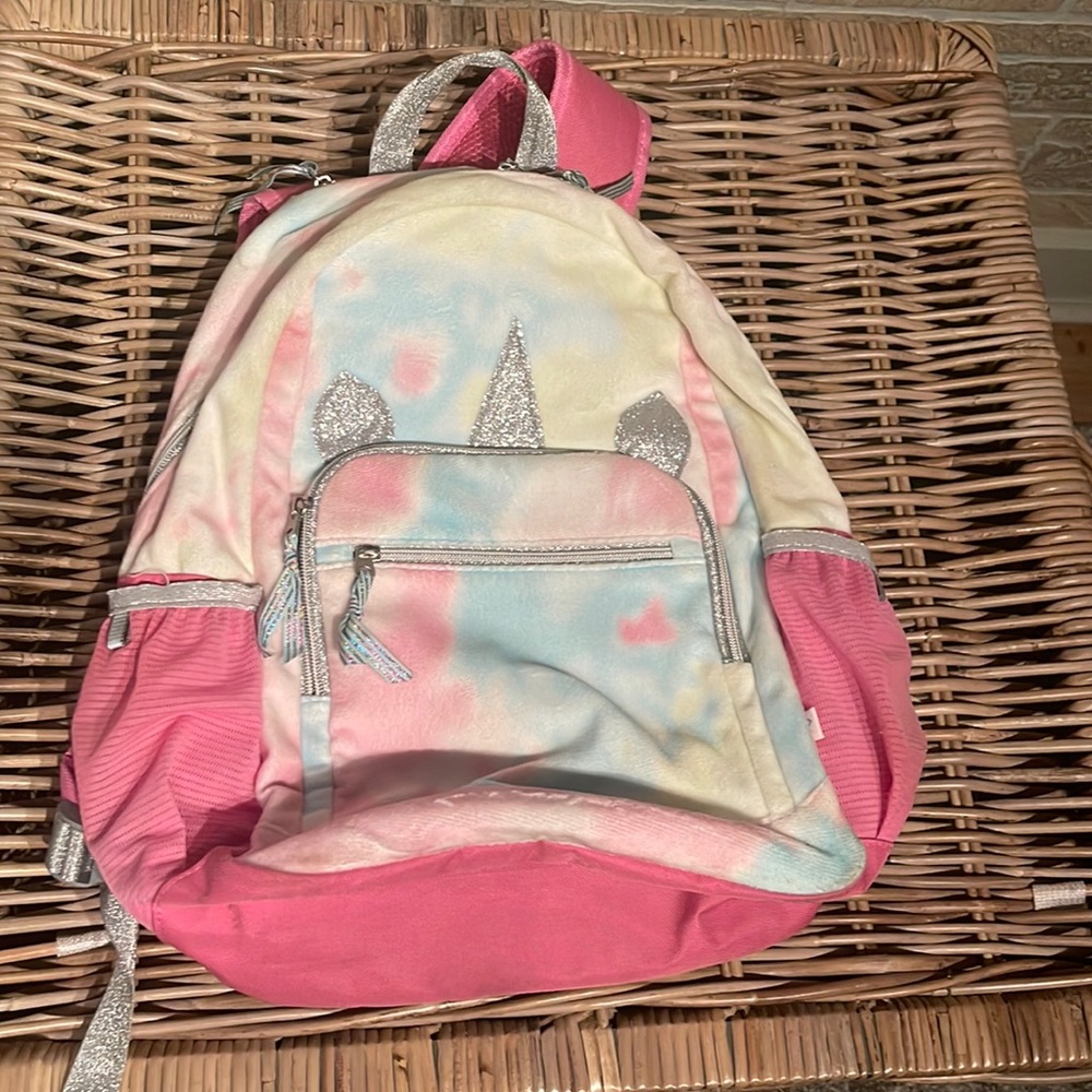 Girls Hooded Unicorn Backpack